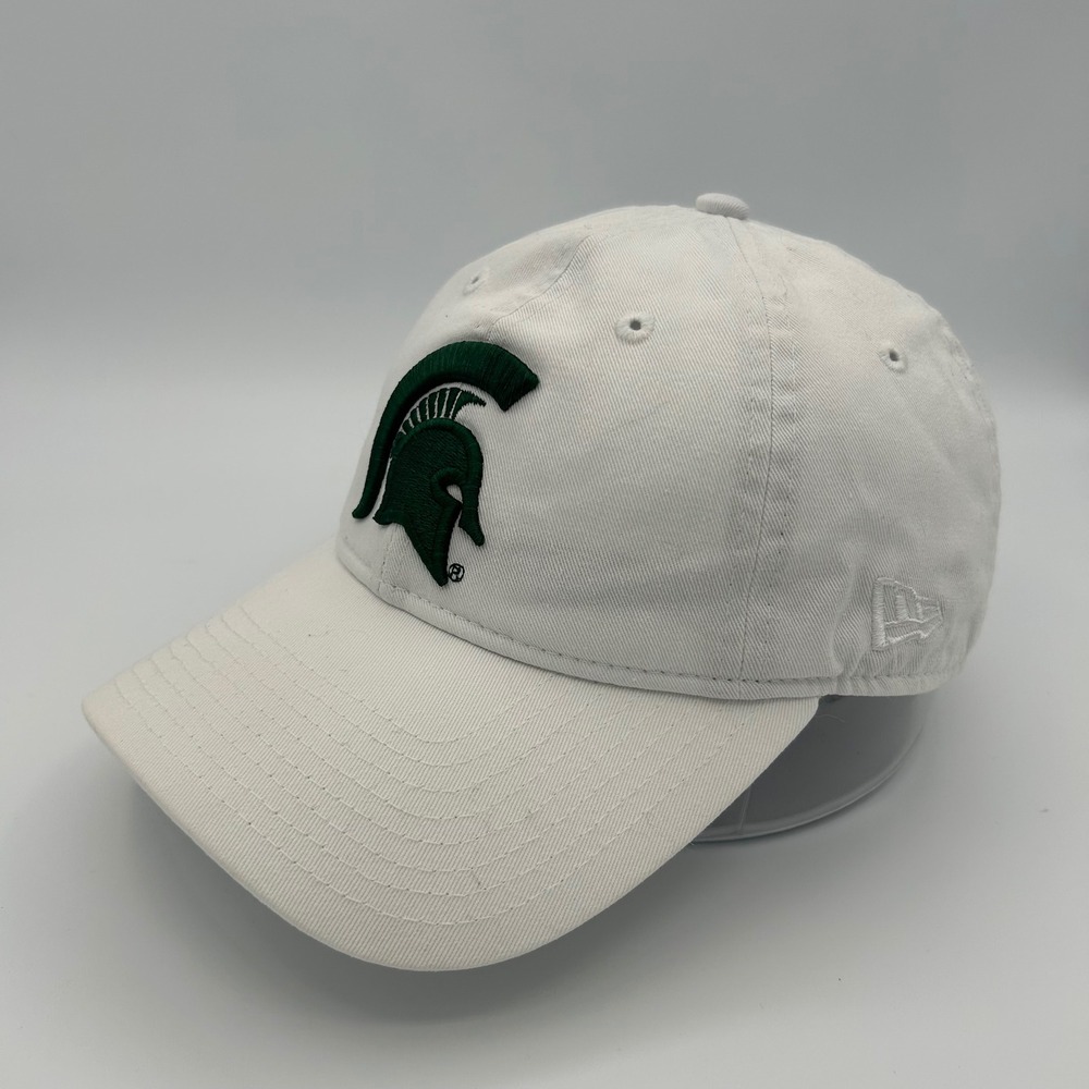 Michigan State Spartans New Era‎ Hat 9TWENTY Mens OSFM White Cotton Collegiate